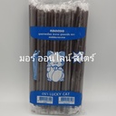 หลอดงอ หุ้มเดี่ยว 6mm 100เส้น สีน้ำตาล แมว