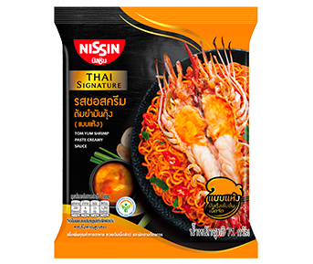 นิสชิน ไทยซิกเนเจอร์ ซอสครีม ต้มยำมันกุ้ง แบบแห้ง 71ก.