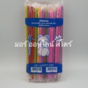 หลอดงอ หุ้มเดี่ยว 6mm 100เส้น คละสี (แมว)