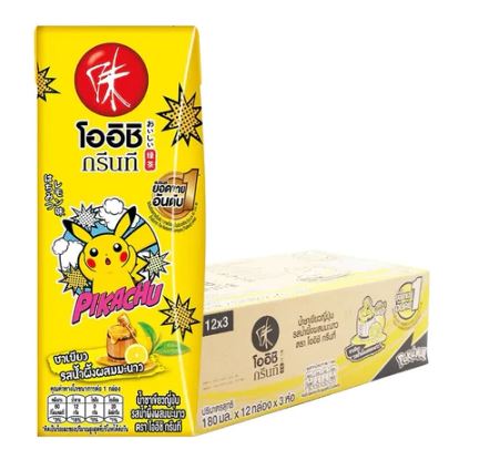 [ ลัง36 ] โออิชิ น้ำผึ้งมะนาว กล่อง 180มล.