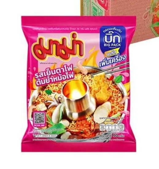 มาม่า บิ๊กแพ็ค เย็นตาโฟต้มยำหม้อไฟ 90ก.
