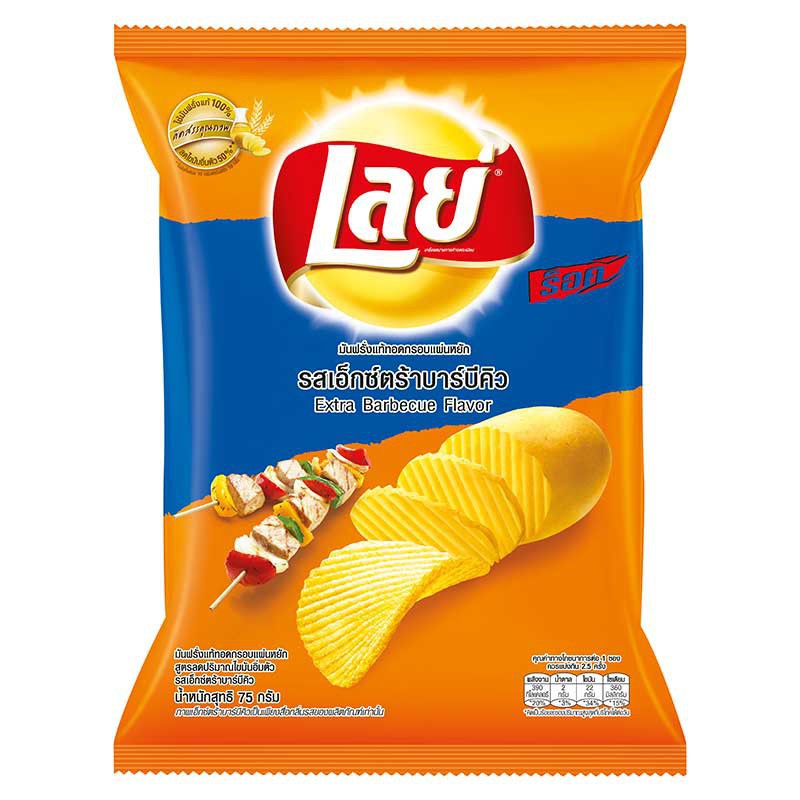 เลย์ 20฿ ร็อค เอ็กซ์ตร้าBBQ