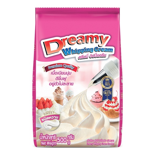[8854729550245] ดรีมมี่ วิปปิ้งครีม หวาน 500ก.