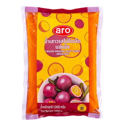 [82293352] เอโร่ น้ำเสาวรส ไม่มีเมล็ด แช่แข็ง 1กก.