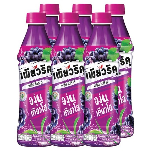 [8850228005293] [ แพ็ค6 ] เพียวริคุ ชาขาว องุ่นเคียวโฮ 350มล.
