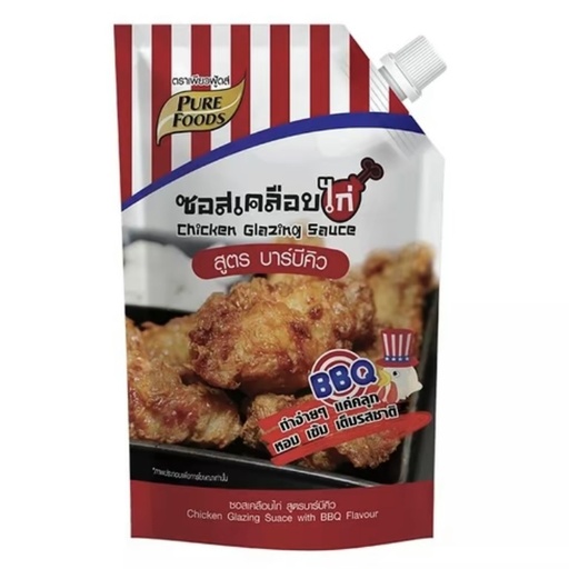[8853165023764] เพียวฟู้ดส์ ซอสเคลือบไก่ สูตรบาบีคิว 1000ก.