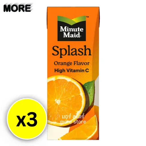 [8851959001455] [ แพ็ค3 ] มินิทเมด สแปลช น้ำส้ม15% 180มล.