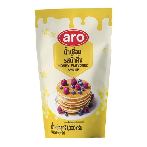 [8859519900736] เอโร่ น้ำเชื่อมรสน้ำผึ้ง 1000ก.