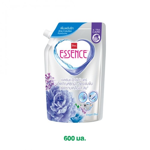 [8850002854758] เอสเซ้น ซักผ้า ลดกลิ่นอับ ฟ้า 600มล.
